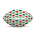 Merry Christmas Tree Pattern Print Rugby Ball