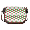 Merry Christmas Tree Pattern Print Saddle Bag