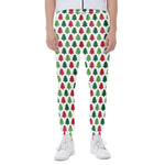 Merry Christmas Tree Pattern Print Scuba Joggers