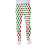 Merry Christmas Tree Pattern Print Scuba Joggers