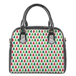 Merry Christmas Tree Pattern Print Shoulder Handbag