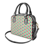 Merry Christmas Tree Pattern Print Shoulder Handbag