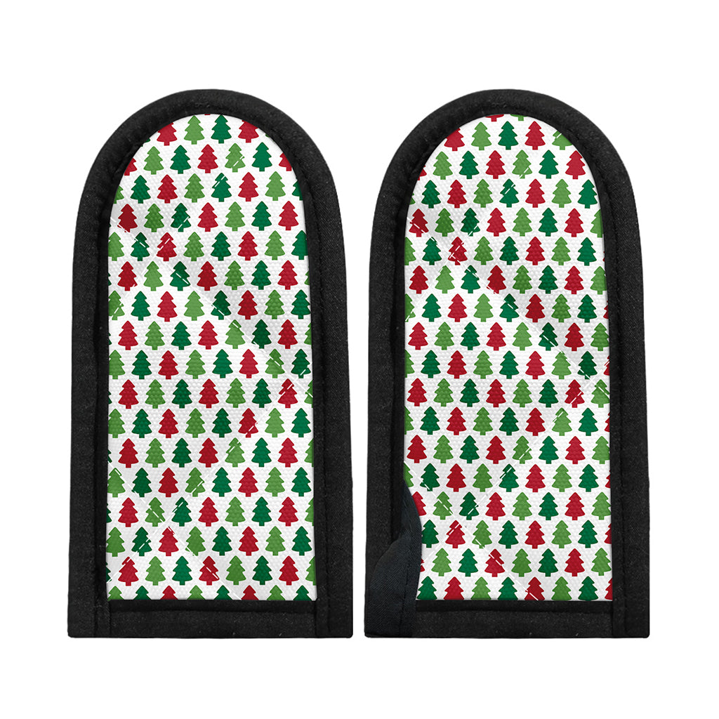 Merry Christmas Tree Pattern Print Skillet Handle Cover