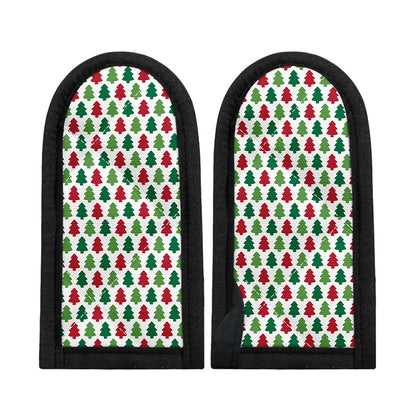 Merry Christmas Tree Pattern Print Skillet Handle Cover