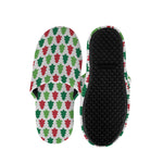 Merry Christmas Tree Pattern Print Slippers