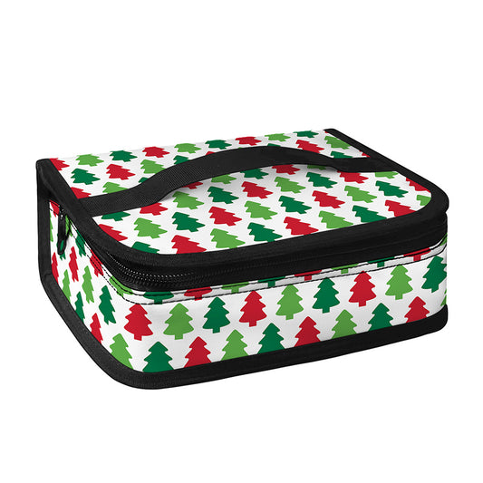 Merry Christmas Tree Pattern Print Small Lunch Bag