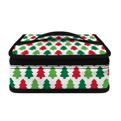 Merry Christmas Tree Pattern Print Small Lunch Bag