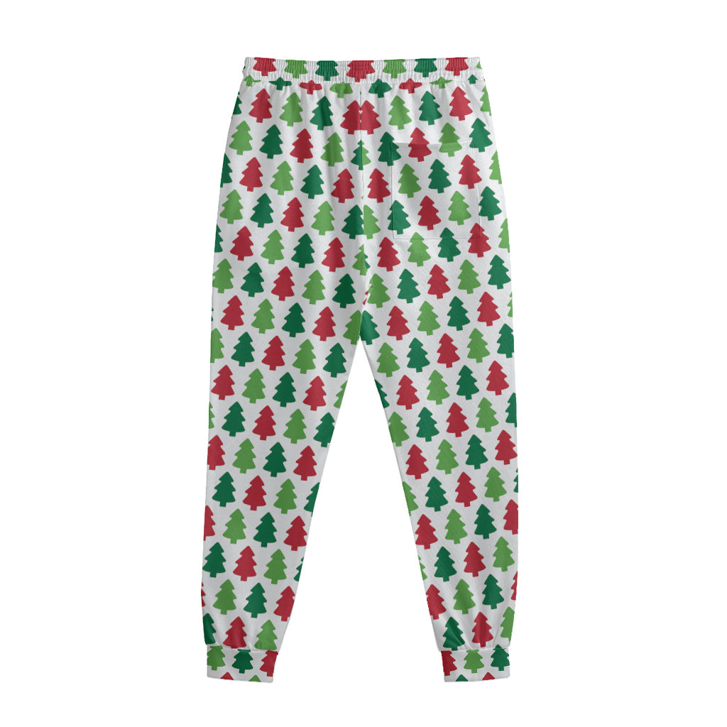 Merry Christmas Tree Pattern Print Sweatpants