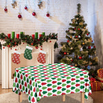 Merry Christmas Tree Pattern Print Tablecloth