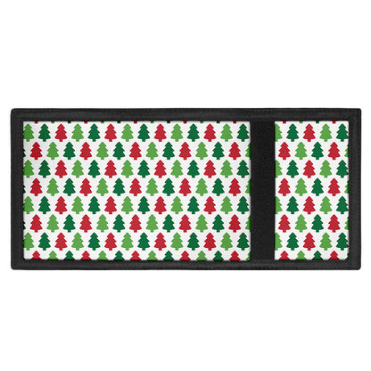 Merry Christmas Tree Pattern Print Trifold Wallet