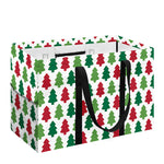 Merry Christmas Tree Pattern Print Utility Tote Bag