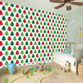 Merry Christmas Tree Pattern Print Wall Sticker