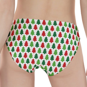 Merry Christmas Tree Pattern Print Women's Panties