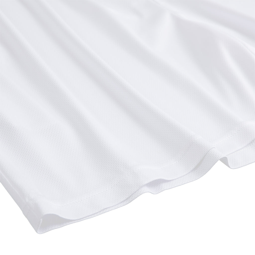 White And Grey Snowflake Pattern Print Mesh Shorts