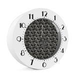 Metal Chainmail Pattern Print Alarm Clock