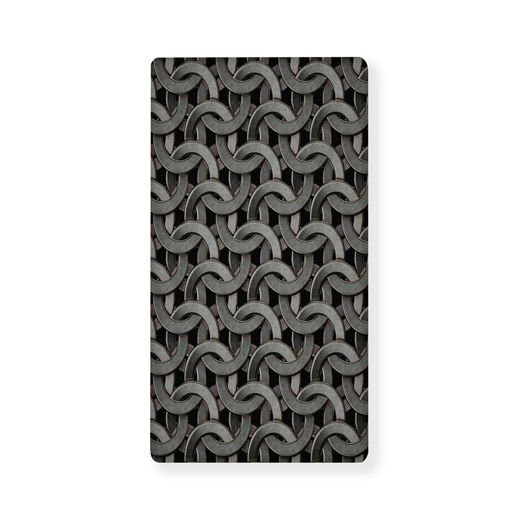 Metal Chainmail Pattern Print Baby Crib Sheet