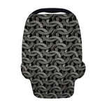 Metal Chainmail Pattern Print Baby Seat Cover