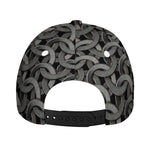 Metal Chainmail Pattern Print Baseball Cap