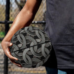 Metal Chainmail Pattern Print Basketball