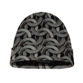Metal Chainmail Pattern Print Beanie