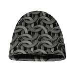 Metal Chainmail Pattern Print Beanie