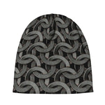 Metal Chainmail Pattern Print Beanie