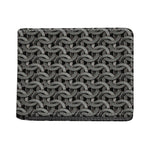Metal Chainmail Pattern Print Bifold Wallet