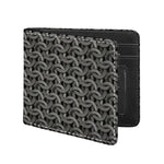 Metal Chainmail Pattern Print Bifold Wallet