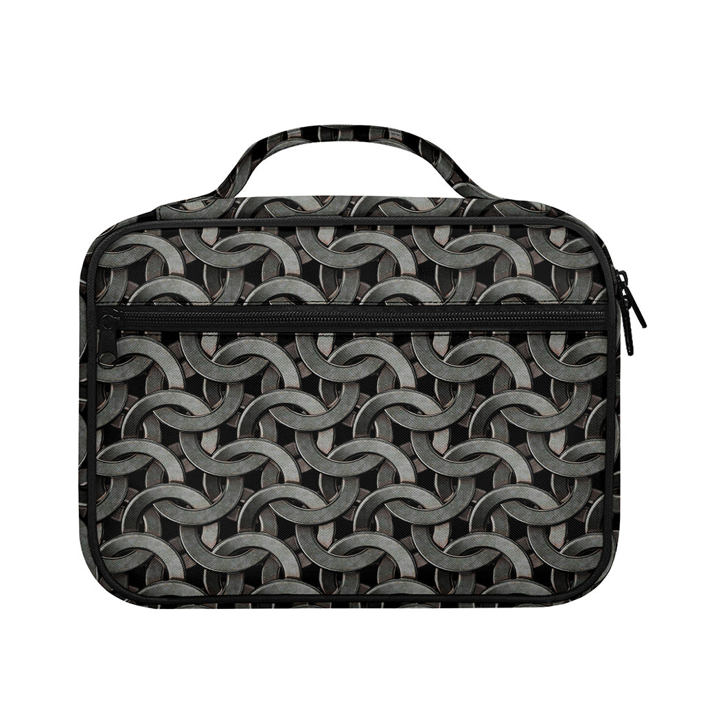 Metal Chainmail Pattern Print Briefcase Bible Bag