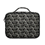 Metal Chainmail Pattern Print Briefcase Bible Bag