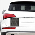 Metal Chainmail Pattern Print Car Sticker