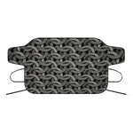 Metal Chainmail Pattern Print Car Windshield Snow Cover