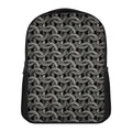 Metal Chainmail Pattern Print Casual Backpack