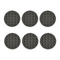Metal Chainmail Pattern Print Coaster Set