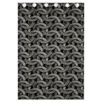 Metal Chainmail Pattern Print Curtain