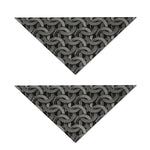 Metal Chainmail Pattern Print Dog Bandana