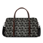 Metal Chainmail Pattern Print Duffle Bag