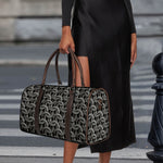 Metal Chainmail Pattern Print Duffle Bag