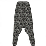 Metal Chainmail Pattern Print Hammer Pants