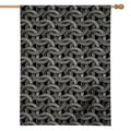 Metal Chainmail Pattern Print House Flag