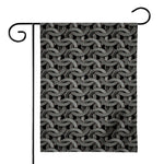 Metal Chainmail Pattern Print House Flag