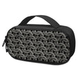 Metal Chainmail Pattern Print Portable Cooler Travel Case
