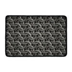Metal Chainmail Pattern Print Kitchen Mat