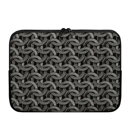 Metal Chainmail Pattern Print Laptop Sleeve
