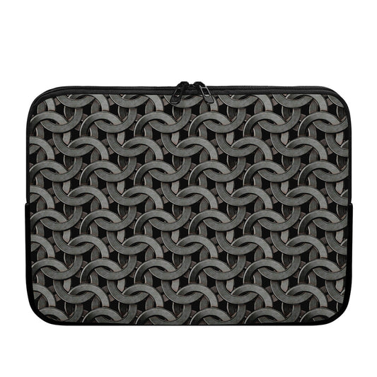 Metal Chainmail Pattern Print Laptop Sleeve