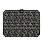Metal Chainmail Pattern Print Laptop Sleeve
