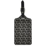 Metal Chainmail Pattern Print Luggage Tag