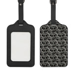 Metal Chainmail Pattern Print Luggage Tag
