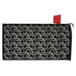 Metal Chainmail Pattern Print Mailbox Cover