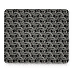 Metal Chainmail Pattern Print Mouse Pad